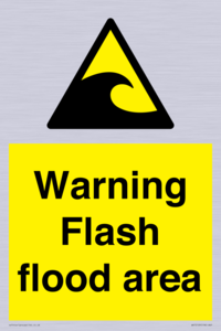 Warning Flash flood area